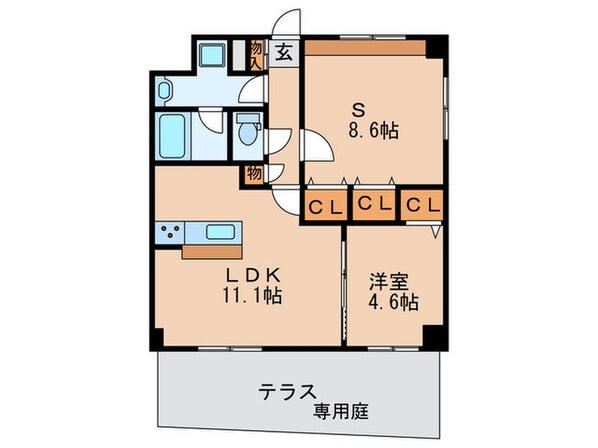 ガーデンレジデンス田川の物件間取画像